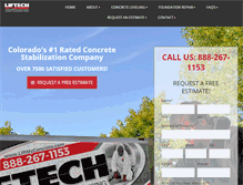 Tablet Screenshot of liftmyconcrete.com